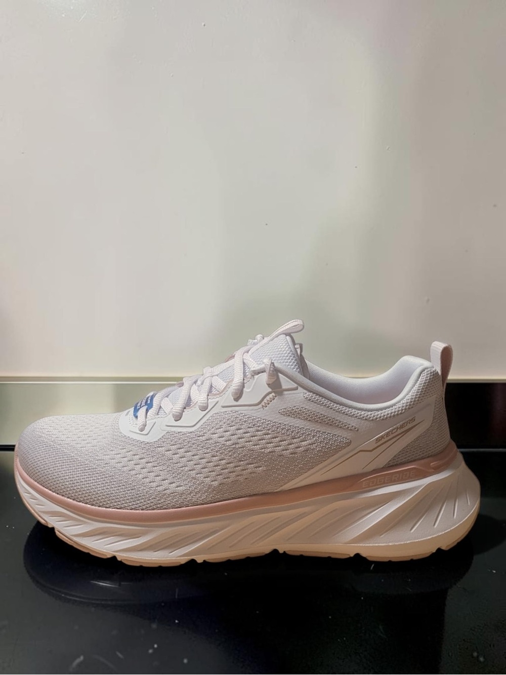 Skechers Women's White and Light Pink Performance Runner